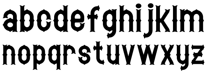 Hetfield Font LOWERCASE