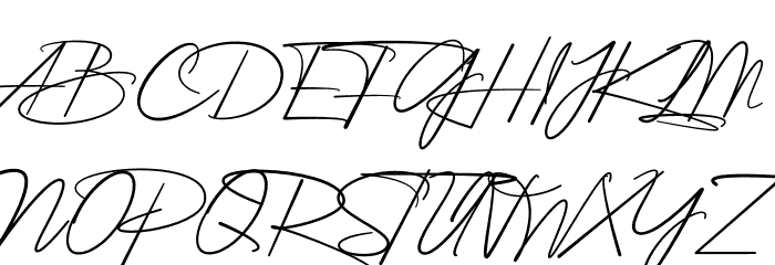 Hethany Signature Font UPPERCASE