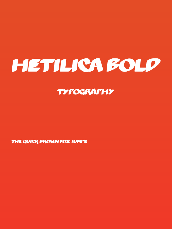 Hetilica Bold Poster