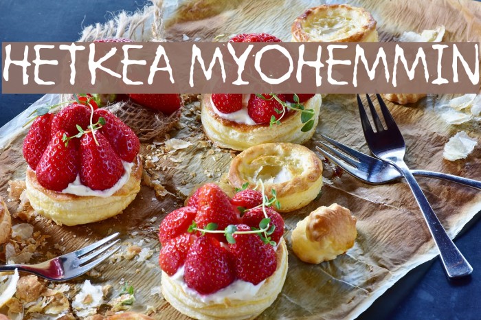 Hetkea Myohemmin Font examples