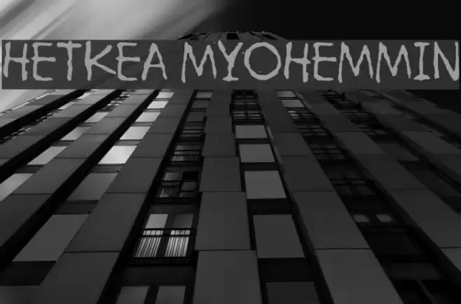 Hetkea Myohemmin Font examples