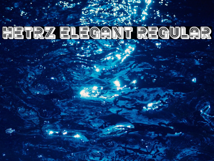 Hetrz Elegant Regular Example 1
