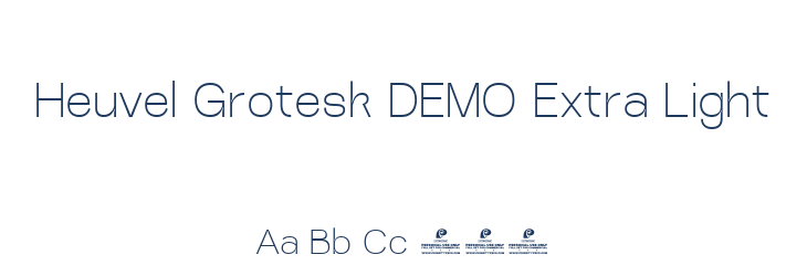 Heuvel Grotesk DEMO Extra Light Font Preview