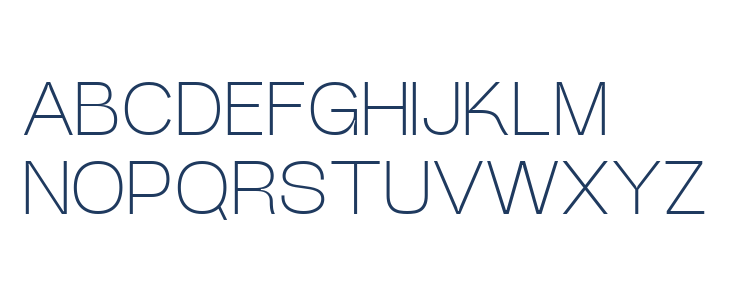 Heuvel Grotesk DEMO Extra Light Uppercase