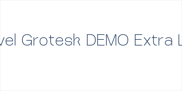 Heuvel Grotesk DEMO Extra Light Logo