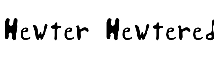 Hewter Hewtered  les polices de caractères gratuit tlcharger