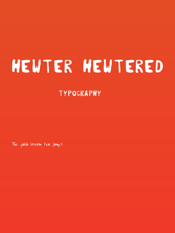 Hewter Hewtered Poster
