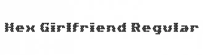 Hex Girlfriend Regular  les polices de caractères gratuit tlcharger