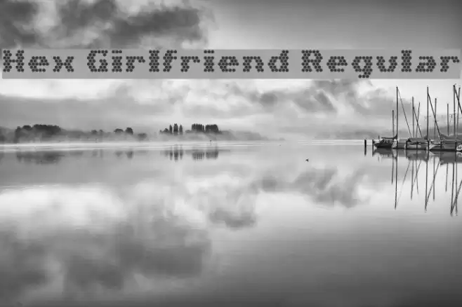 Hex Girlfriend Regular Font examples