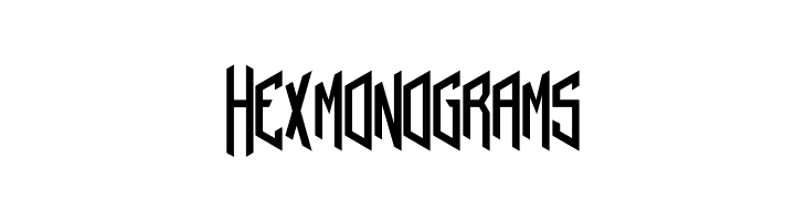 Hex monograms  baixar fontes gratis