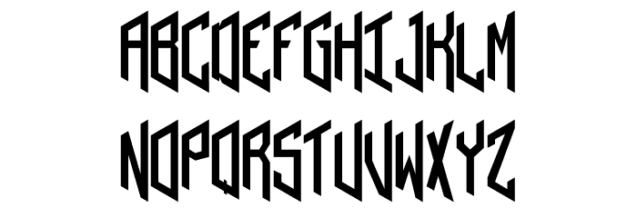 Hex monograms Font LOWERCASE