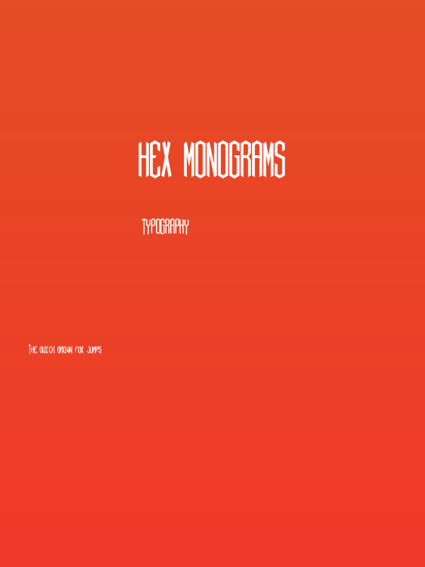 Hex monograms Poster