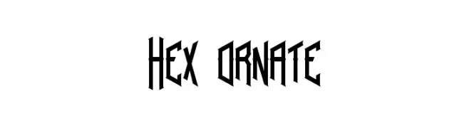 Hex ornate  تنزيل الخطوط