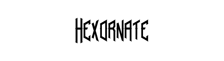 Hex ornate  font caratteri gratis
