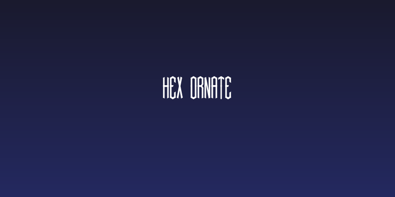 Hex ornate Social Header
