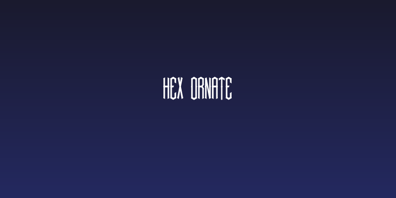 Hex ornate Social Header