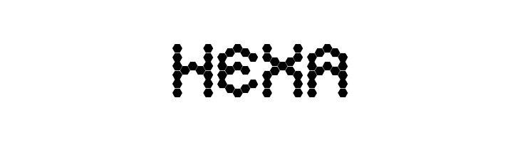 Hexa  font caratteri gratis
