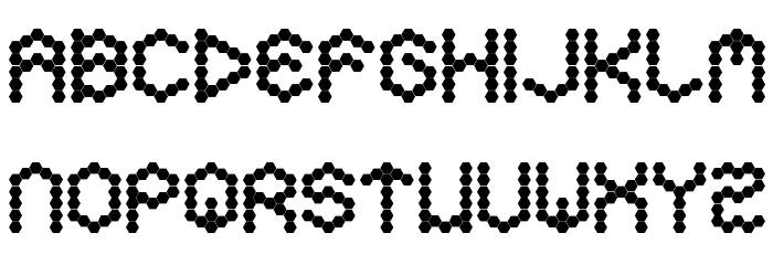 Hexa Font LOWERCASE
