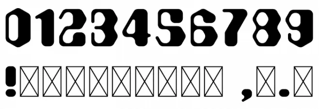 Hexadecimal Font OTHER CHARS