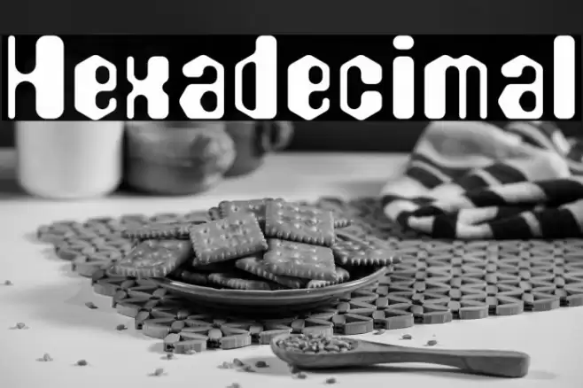 Hexadecimal Font examples