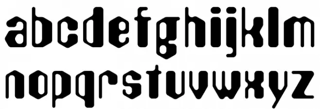 Hexadecimal Schriftart Kleinbuchstaben