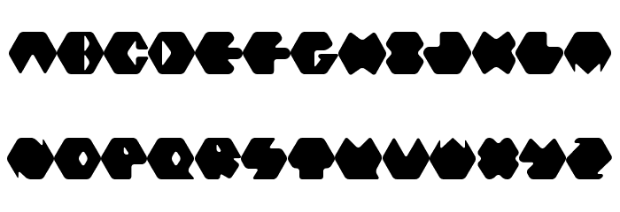 Hexafont Rounded Font LOWERCASE