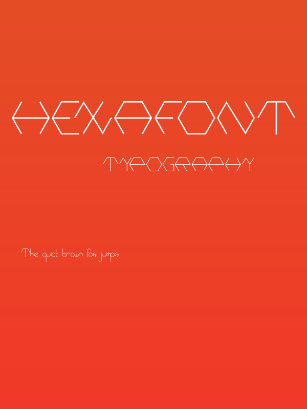 Hexafont Poster