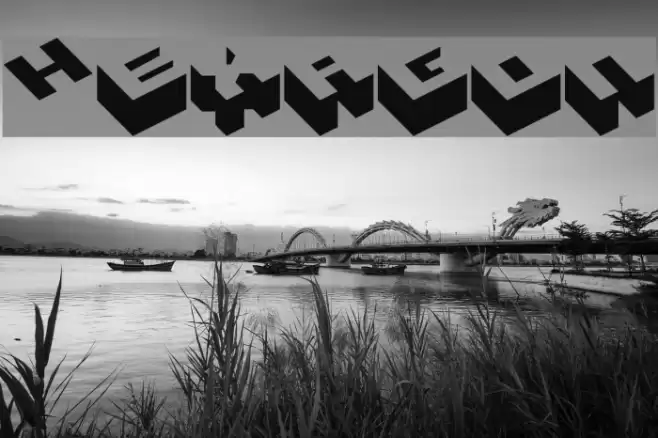 Hexagon Font examples