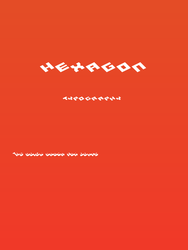 Hexagon Poster