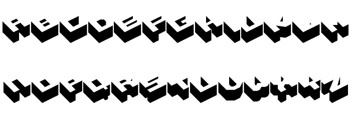 Hexagon Font LOWERCASE