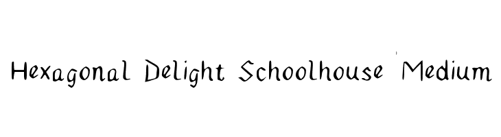 Hexagonal Delight Schoolhouse Medium  नि: शुल्क फ़ॉन्ट्स डाउनलोड