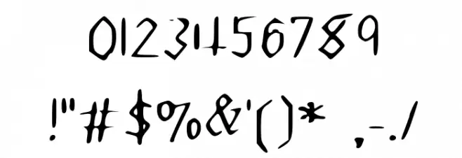 Hexagonal Delight Schoolhouse Medium Font OTHER CHARS