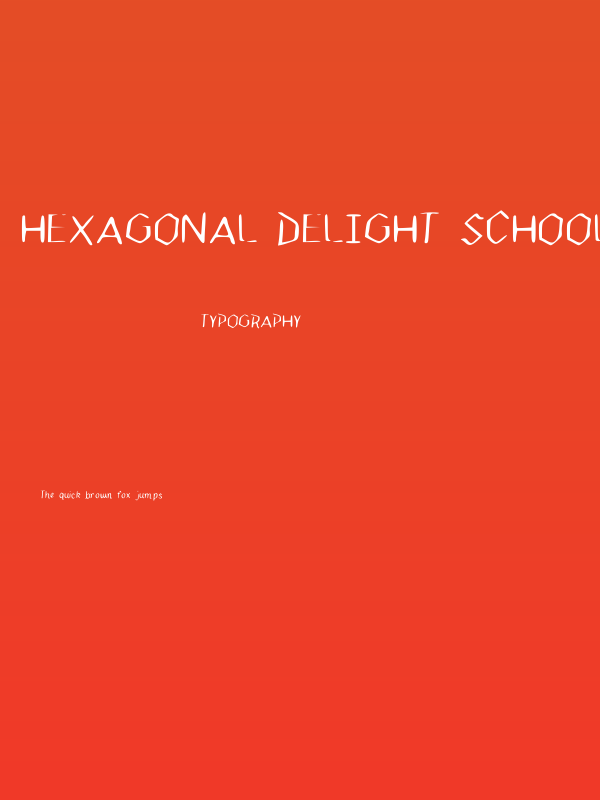 Hexagonal Delight Schoolhouse Medium Poster