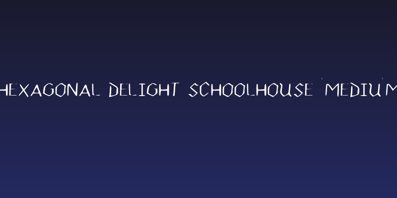 Hexagonal Delight Schoolhouse Medium Social Header