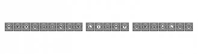 Hexagonas Light Regular  les polices de caractères gratuit tlcharger