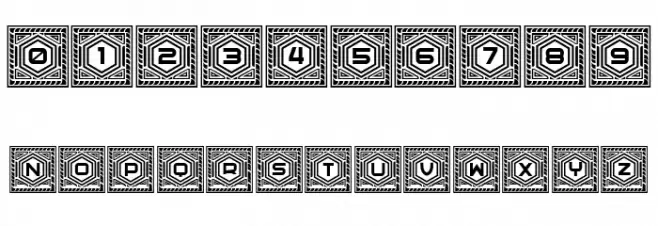 Hexagonas Light Regular Font OTHER CHARS