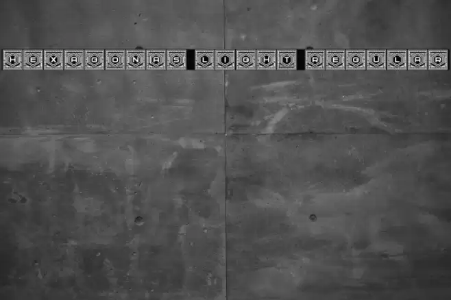 Hexagonas Light Regular Font examples