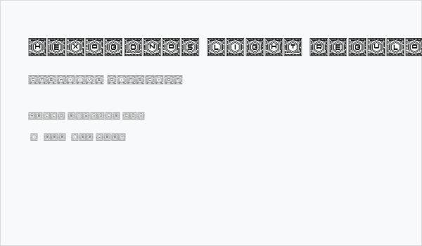 Hexagonas Light Regular Business Card