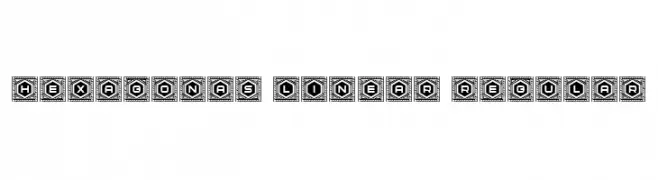 Hexagonas Linear Regular  les polices de caractères gratuit tlcharger