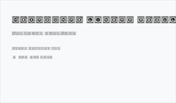 Hexagonas Linear Regular Business Card