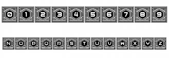 Hexagonas Regular Font OTHER CHARS