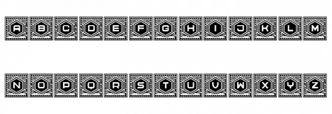 Hexagonas Regular फ़ॉन्ट अपरकेस