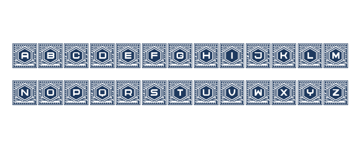 Hexagonas Regular Lowercase