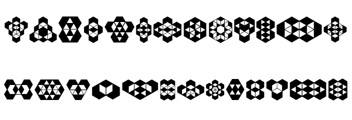 Hexagonos Regular Font OTHER CHARS