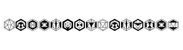 Hexagons Regular  フリーフォントのダウンロード