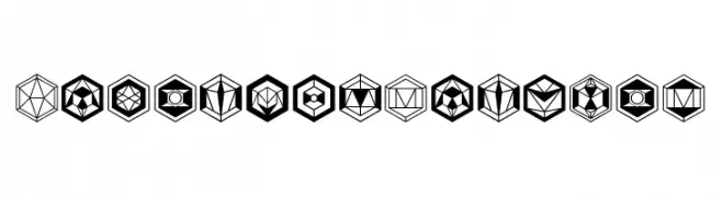 Hexagons Regular  Frei Schriftart Herunterladen