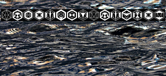 Hexagons Regular Font examples