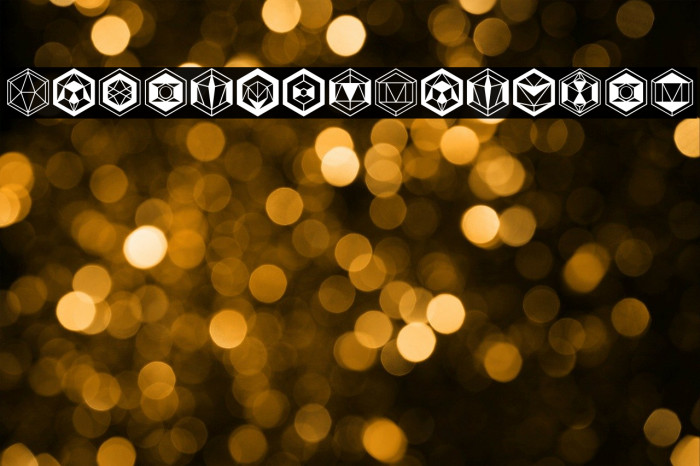 Hexagons Regular Font examples