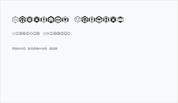 Hexagons Regular Business Card