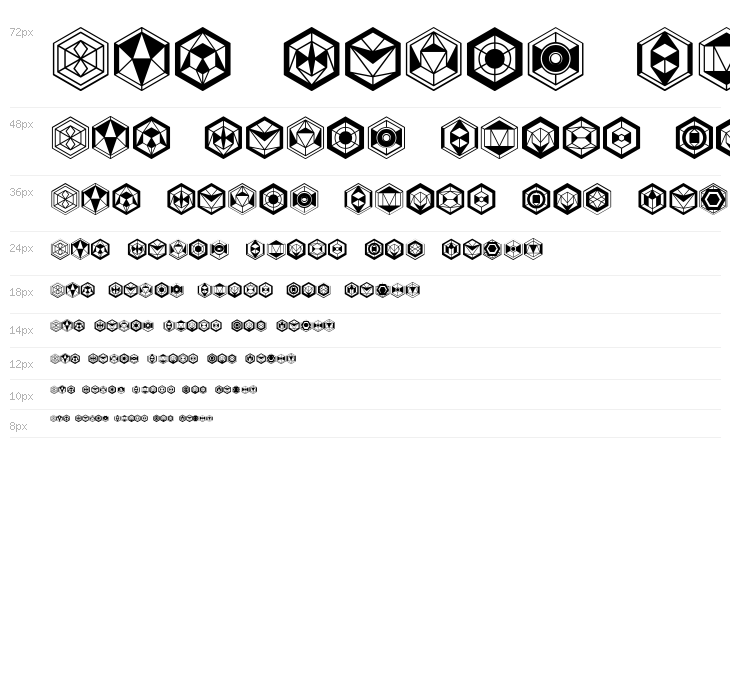 Hexagons Regular Waterfall